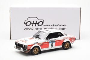Toyota Celica 2000 GT RA21 #8 H. Mikkola / A. Hertz Lombard RAC Rally 1977 Otto 1:18 OT1044 Resina - imagem 6 de 6