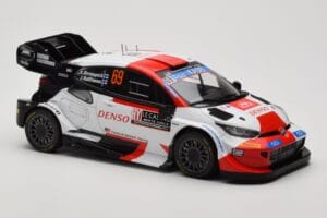Toyota GR Yaris Rally1 #69 K. Rovanpera / J. Halttunen Rally Monte Carlo World Champion 2023 IXO 1:18 18RMC152B Metal - imagem 4 de 6
