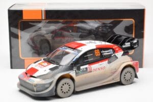 Toyota GR Yaris Rally1 #69 K. Rovanpera / J. Halttunen Safari Rally Kenya 2023 Dirty Version IXO 1:18 18RMC173B Metal - imagem 6 de 6