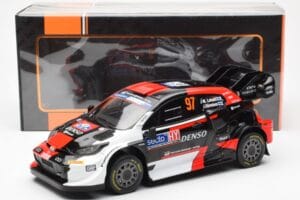 Toyota GR Yaris Rally1 #97 J-M. Latvala / J. Hanninen Rally Finland 2023 IXO 1:18 18RMC174B Metal - imagem 6 de 6