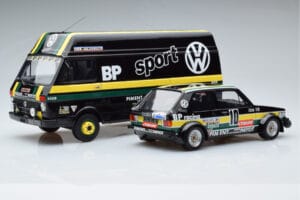 Volkswagen LT35 + Golf 1 GTI Group 2 Black Otto 1:18 OT353 Resina - imagem 2 de 6
