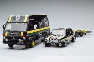 Volkswagen LT35 + Golf 1 GTI Group 2 Black Otto 1:18 OT353 Resina - imagem 3 de 6