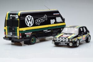 Volkswagen LT35 + Golf 1 GTI Group 2 Black Otto 1:18 OT353 Resina - imagem 4 de 6
