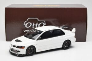 Mitsubishi Lancer Evo VIII MR FQ-400 Branco Otto 1:18 OT777 Resina - imagem 6 de 6