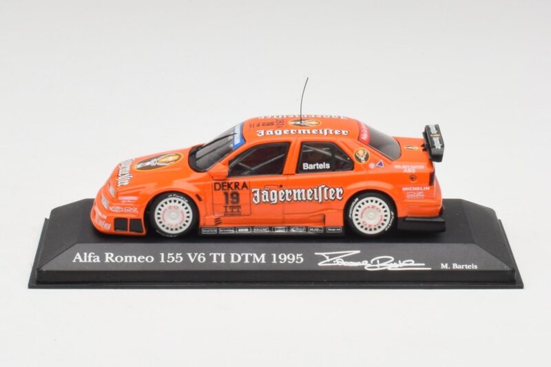 Alfa Romeo 155 V6 TI #19 Jagermeister M. Bartels DTM 1995 Minichamps 1:43 430950219 Metal
