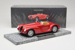 Alfa Romeo 6C 2500 SS Corsa Spider Vermelho Minichamps 1:18 107120230 Resina - imagem 6 de 6