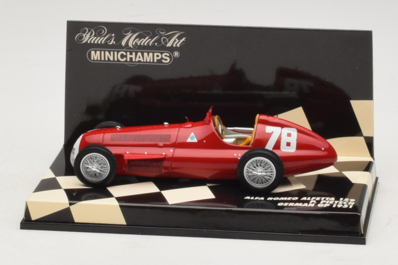 Alfa Romeo 159 Alfetta #78 P. Pietsch German GP 1951 Minichamps 1:43 400511278 Metal