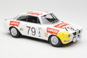 Alfa Romeo GTA 1300 #79 H. Rubens / C. Van Ryn 24 Hours of Spa 1971 Minichamps 1:18 155711279 Metal - imagem 4 de 6