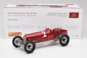 Alfa Romeo P3 #2 R. Caracciola German GP Winner 1932 CMC 1:18 M-220 Metal - imagem 6 de 6