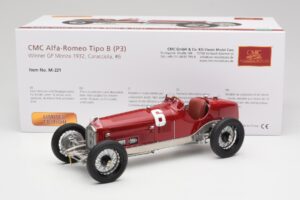 Alfa Romeo P3 #6 R. Caracciola Monza GP Winner 1932 CMC 1:18 M-221 Metal - imagem 6 de 6