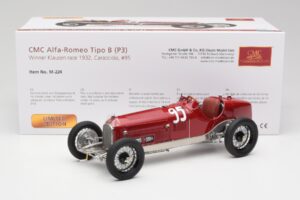 Alfa Romeo P3 #95 R. Caracciola Klausen Pass Hillclimb Winner 1932 CMC 1:18 M-224 Metal - imagem 6 de 6