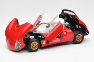 Alfa Romeo 33 Stradale Vermelho AUTOart 1:18 70191 Metal - imagem 2 de 8