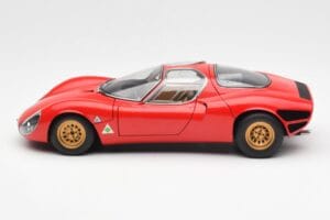 Alfa Romeo 33 Stradale Vermelho AUTOart 1:18 70191 Metal - imagem 4 de 8