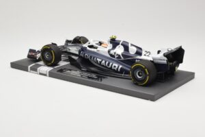 AlphaTauri AT03 #22 Y. Tsunoda Bahrain GP 2022 Minichamps 1:18 117220122 Metal - imagem 5 de 6