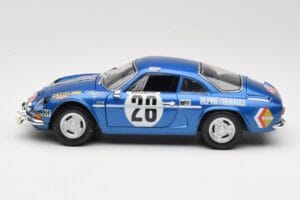 Alpine A110 1600S #28 Alpine-Renault O. Andersson / D. Stone Rally Monte Carlo 1971 Maisto 1:18 56033 Metal - imagem 4 de 8