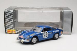 Alpine A110 1600S #28 Alpine-Renault O. Andersson / D. Stone Rally Monte Carlo 1971 Maisto 1:18 56033 Metal - imagem 8 de 8