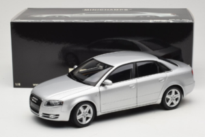 Audi A4 B7 Prata Minichamps 1:18 100014402 Metal - imagem 8 de 8