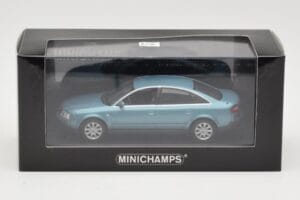 Audi A6 C5 Azul Claro Minichamps 1:43 AUDI004 Metal - imagem 4 de 4