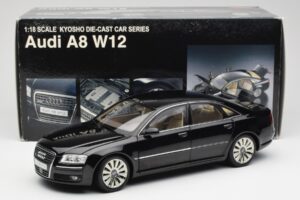 Audi A8 D3 W12 Preto Kyosho 1:18 09212BK Metal - imagem 8 de 8
