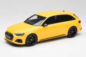 Audi RS4 B9 Avant 25.º Aniversário Vegas Amarelo GT Spirit 1:18 GT935 Resina