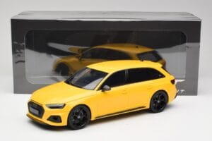 Audi RS4 B9 Avant 25.º Aniversário Vegas Amarelo GT Spirit 1:18 GT935 Resina - imagem 6 de 6