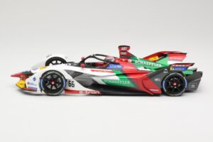 Audi e-tron FE05 Audi Sport ABT Schaeffler #66 D. Abt Formula E Season 5 2019 Minichamps 1:18 114180066 Metal - imagem 3 de 6