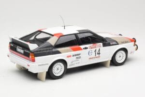 Audi Quattro #14 M. Mouton / F. Pons Winners Rally Sanremo 1981 Minichamps 1:18 155811114 Metal - imagem 2 de 6