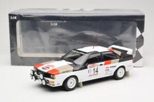 Audi Quattro #14 M. Mouton / F. Pons Winners Rally Sanremo 1981 Minichamps 1:18 155811114 Metal - imagem 6 de 6