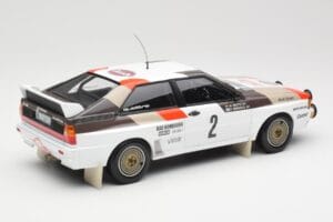 Audi Quattro A1 #2 H. Mikkola / A. Hertz Audi Sport Rally Monte Carlo 1983 Minichamps 1:18 155831102 Metal - imagem 2 de 6