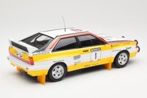 Audi Quattro A2 Audi Sport #1 W. Röhrl / C. Geistdörfer DNF Sanyo Rally of New Zealand 1984 Minichamps 1:18 155841101 Metal - imagem 2 de 6