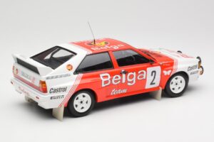 Audi Quattro A2 #2 B. Waldegård / H-T. Thorszelius Belga Team Winners Boucles de Spa 1985 Minichamps 1:18 155851102 Metal - imagem 2 de 6