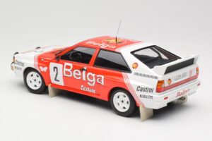 Audi Quattro A2 #2 B. Waldegård / H-T. Thorszelius Belga Team Winners Boucles de Spa 1985 Minichamps 1:18 155851102 Metal - imagem 5 de 6