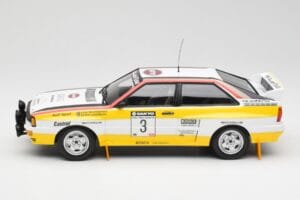 Audi Quattro A2 #3 S. Blomqvist / B. Cederberg Audi Sport Winners Sanyo Rally of New Zealand 1984 Minichamps 1:18 155841103 M - imagem 3 de 6