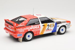 Audi Quattro A2 Schmidt Motorsport #2 H. Demuth / W. Lux Winners Hunsrück Rally 1984 Minichamps 1:18 155841102 Metal - imagem 2 de 6