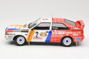 Audi Quattro A2 Schmidt Motorsport #2 H. Demuth / W. Lux Winners Hunsrück Rally 1984 Minichamps 1:18 155841102 Metal - imagem 3 de 6