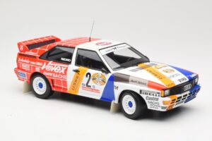 Audi Quattro A2 Schmidt Motorsport #2 H. Demuth / W. Lux Winners Hunsrück Rally 1984 Minichamps 1:18 155841102 Metal - imagem 4 de 6