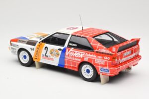 Audi Quattro A2 Schmidt Motorsport #2 H. Demuth / W. Lux Winners Hunsrück Rally 1984 Minichamps 1:18 155841102 Metal - imagem 5 de 6