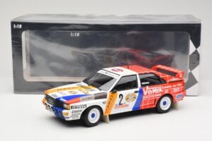 Audi Quattro A2 Schmidt Motorsport #2 H. Demuth / W. Lux Winners Hunsrück Rally 1984 Minichamps 1:18 155841102 Metal - imagem 6 de 6