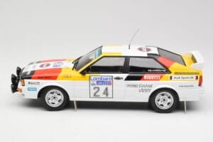 Audi Quattro #24 M. Demuth / M. Daniels Audi Sport Lombard RAC Rally 1982 Minichamps 1:18 155821124 Metal - imagem 3 de 6