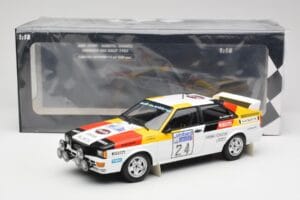 Audi Quattro #24 M. Demuth / M. Daniels Audi Sport Lombard RAC Rally 1982 Minichamps 1:18 155821124 Metal - imagem 6 de 6