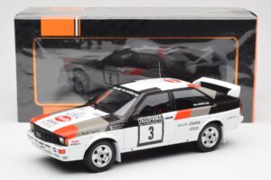 Audi Quattro #3 H. Mikkola / A. Hertz Rally Finland 1982 IXO 1:18 18RMC094A Metal - imagem 6 de 6