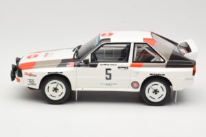 Audi Quattro Sport S1 #5 J. Buffum / N. Wilson Olympus Rally 1986 Otto 1:18 OT1159 Resina - imagem 3 de 6