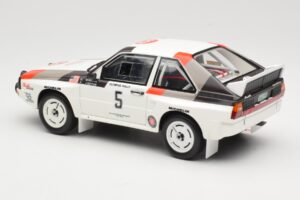 Audi Quattro Sport S1 #5 J. Buffum / N. Wilson Olympus Rally 1986 Otto 1:18 OT1159 Resina - imagem 5 de 6
