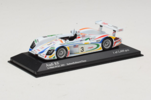 Audi R8 LMP #3 J. Herbert / R. Kelleners 24 Hours of Le Mans 2001 Minichamps 1:43 400010903 Metal - imagem 2 de 5