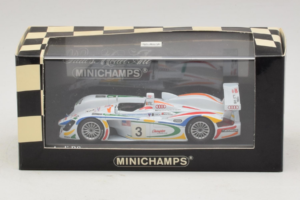 Audi R8 LMP #3 J. Herbert / R. Kelleners 24 Hours of Le Mans 2001 Minichamps 1:43 400010903 Metal - imagem 5 de 5
