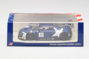 Audi R8 LMS GT3 #17 WRT M. Leonard / D. van der Linde / A. Riberas California 8 Hours 2018 Spark 1:43 US084 Resina - imagem 4 de 4