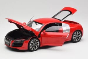 Audi R8 V10 Brilliant Vermelho Kyosho 1:18 09216RR Metal - imagem 2 de 8