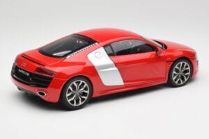 Audi R8 V10 Brilliant Vermelho Kyosho 1:18 09216RR Metal - imagem 3 de 8