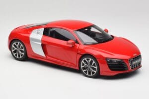 Audi R8 V10 Brilliant Vermelho Kyosho 1:18 09216RR Metal - imagem 6 de 8