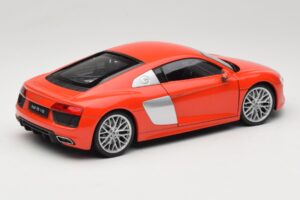 Audi R8 V10 Vermelho Welly 1:18 18052W Metal - imagem 3 de 8